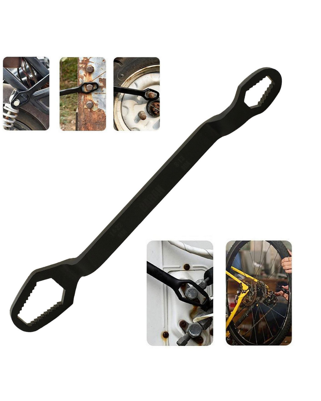 Çok Fonksiyonlu Anahtar 6 22 mm Krom Vanadyum Çelik Dayanıklı ve Taşınabilir