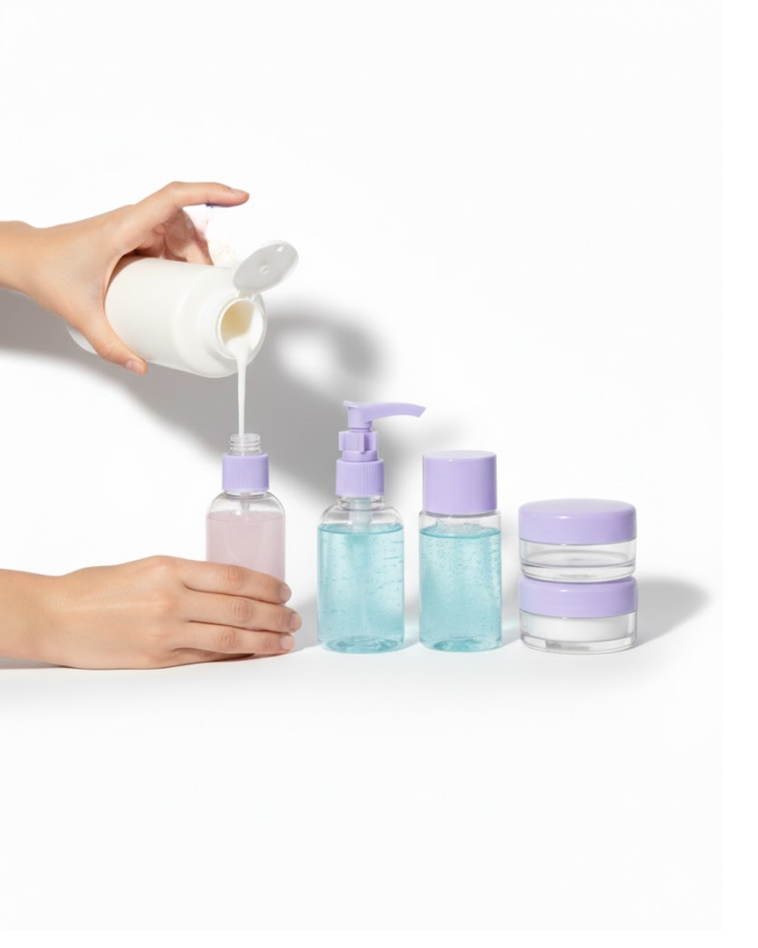 30 ml 5 Parça Seyahat Şişesi Seti Sızdırmaz Taşınabilir