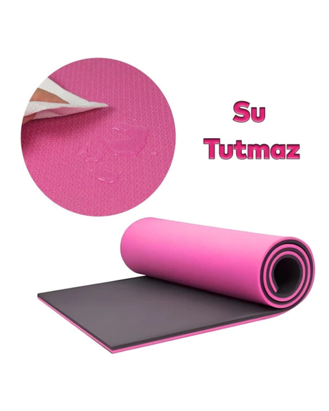 10MM Yoga Matı Pembe