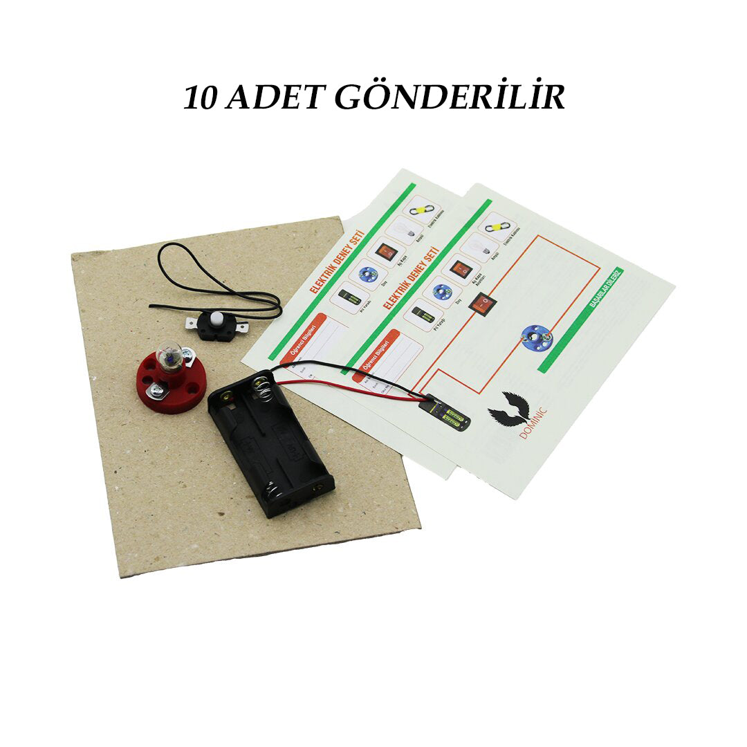 10 ADET ELEKTRİK DENEY SETİ (5643)