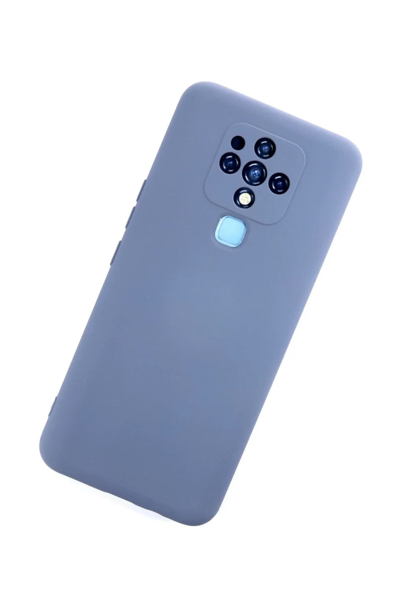 Tecno Camon 16 Kılıf Nano içi Kadife Silikon - Gri