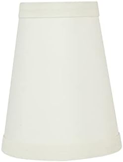 Aspen Creative 32666-2 Küçük Sert Sırtlı İmparatorluk Şekilli Avize Seti (2'li Paket), Beyaz Geçiş Tasarımı, 10,16 cm Alt Genişlik (5,88 cm x 10,16 cm x 12,7 cm) Klipsli Lamba Gölgeliği