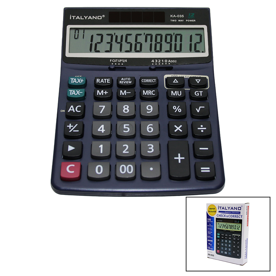 12 HANELİ HESAP MAKİNESİ 100 İŞLEM GERİ SAYDIRMA (5643)