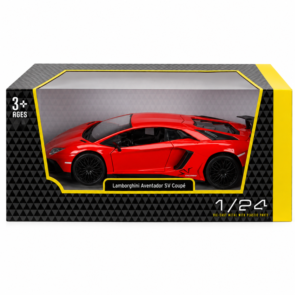 21079 1 24 Aventador Sv Coupe Krmz