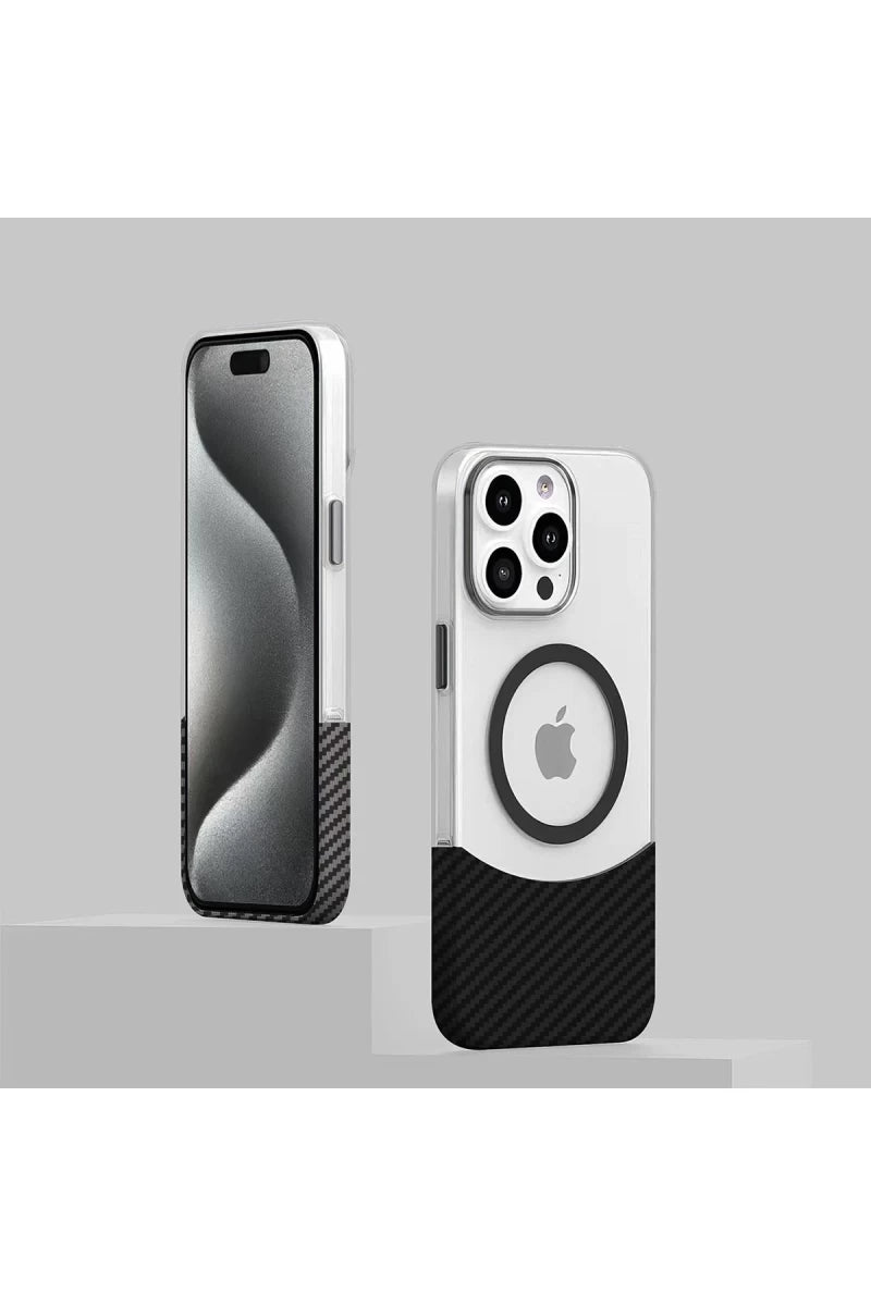 Joko Apple iPhone 16 Carbon Puzzle Magsafe Kapak - Siyah