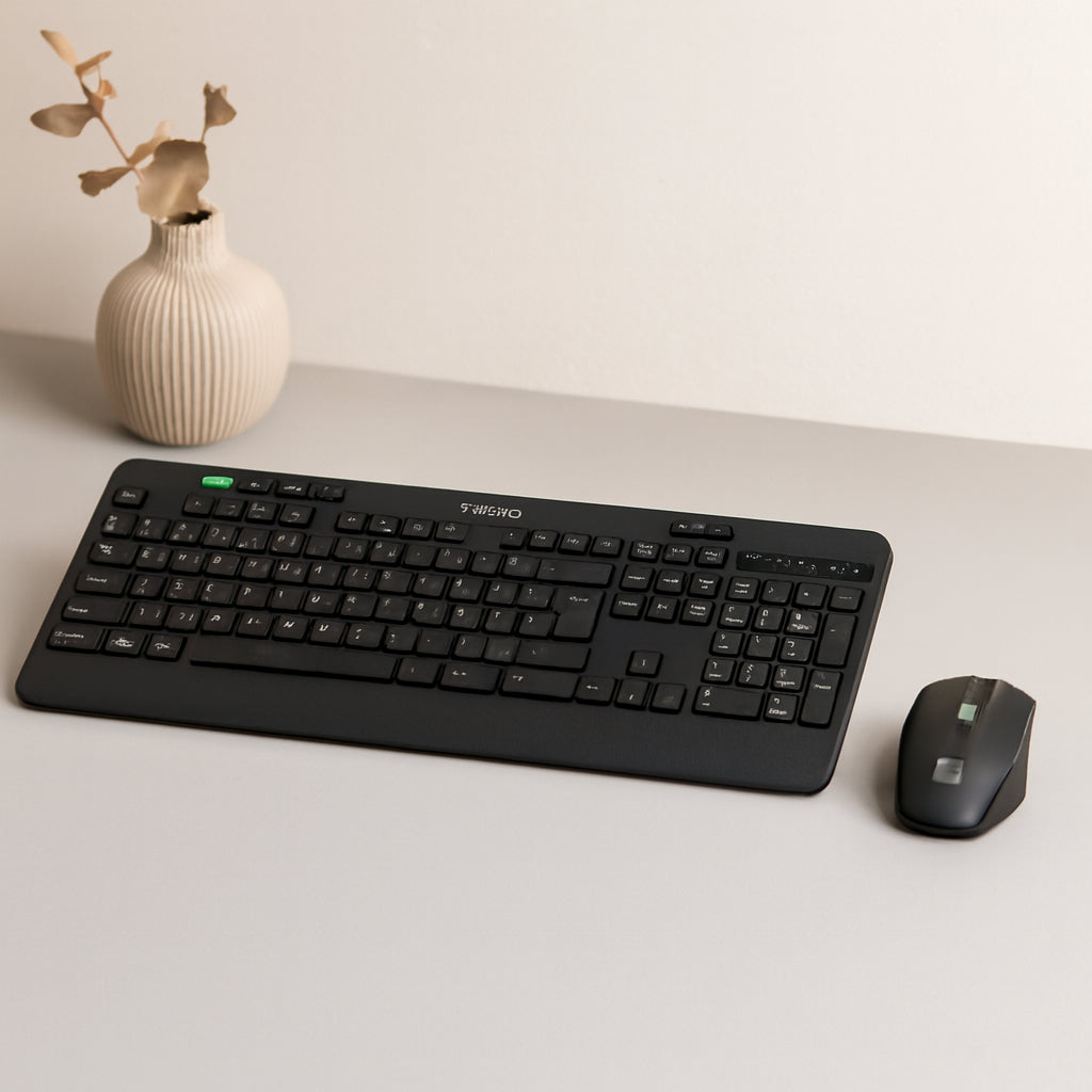 Kablosuz Klavye Mouse Seti (USB, Sessiz, Q Klavye)