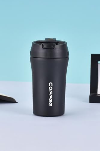 304 Çelik Siyah 400 ml Kahve El Termos Mug cin853sy