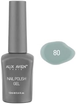 Su Yeşili Kalıcı Oje 80-Yoğun Renk Veren Jel Oje 12 ml-Nail UV Gel Polish 80