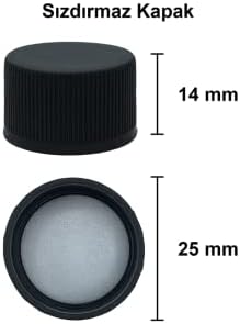 Maraska Şeffaf 100 ml Sızdırmaz Kapaklı Boş Cam Şişe 6 Adet