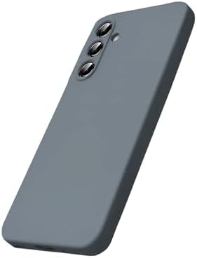 & AKSESUAR Galaxy S25 Fe ile Uyumlu İçi Kadife Kamera Korumalı Lansman Silikon Kılıf İnce Yapılı Tam Koruma Sağlayan Kamera Korumalı Kılıf (Gri)