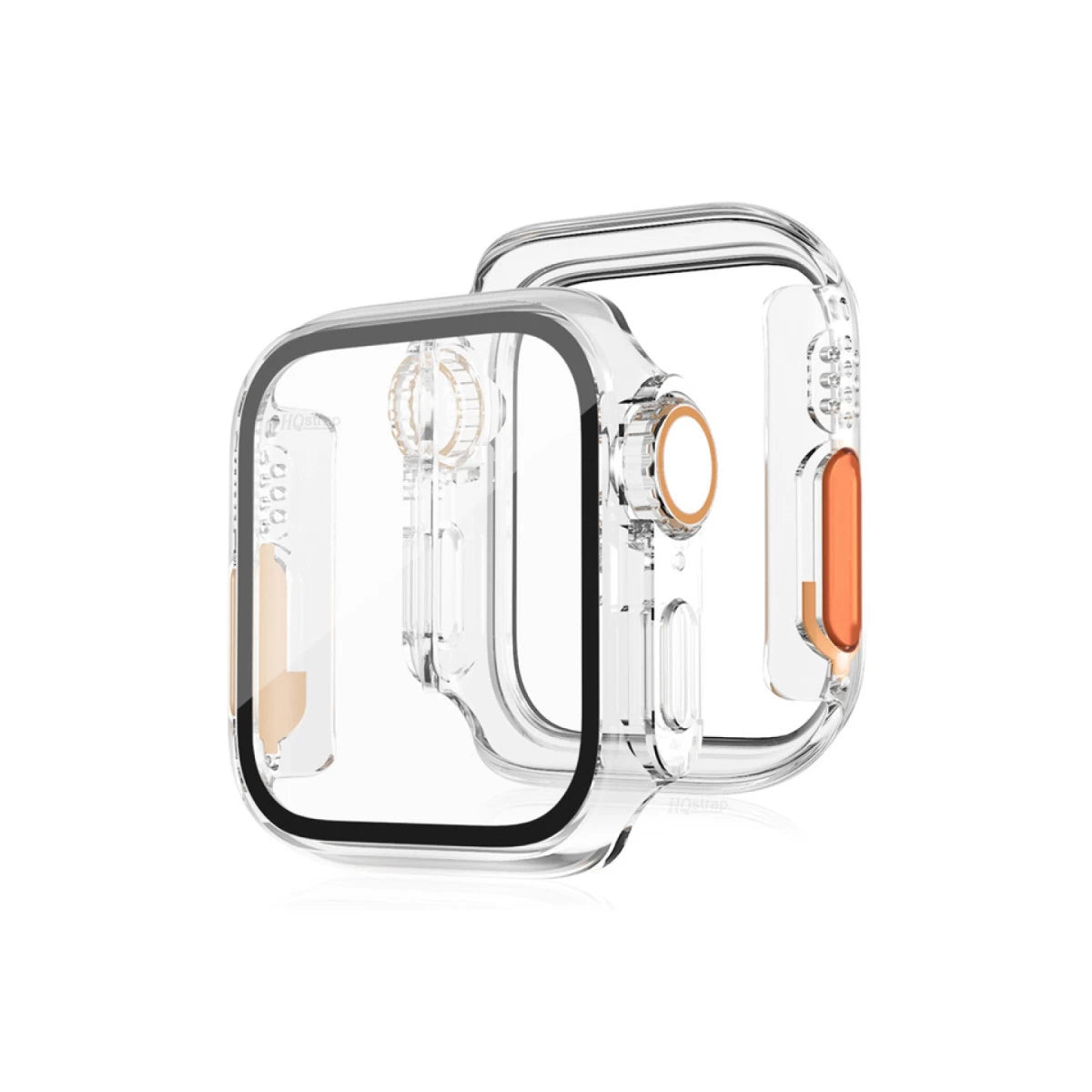 Apple Watch 44mm Watch 49mm Kasa Dönüştürücü ve Ekran Koruyucu - Şeffaf