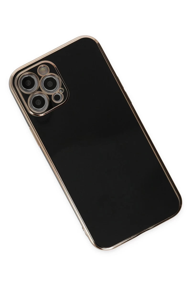 Apple iPhone 12 Pro Kılıf Volet Silikon - Siyah