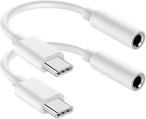 ZENVAN iPhone 16 Pro Max/ 15 Pro/ 15 için USB C - 3,5 mm Kulaklık Jakı Adaptörü, USB C - Aux Ses Dongle Kablo Kablosu iPad Pro/Galaxy S24 S23 Ultra/Pixel 9 ile Uyumlu - Beyaz