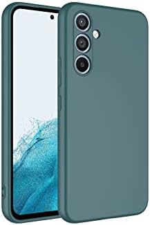 Galaxy A54 ile Uyumlu Kapak İçi Kadife Kamera Korumalı Lansman Silikon Kılıf - Yeşil