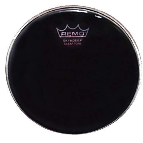 REMO DA-4390-SD-SC053 Darbuka Derisi Dx Serisi Skyndeep ClearTone 9inc 38inc Collar Crimped Hoop Black Smoke Desenli