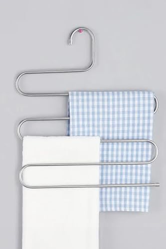 Metal 5 Katlı Pantolon & Şal Askısı Çoklu Askılık Dekoratif Akıllı Düzenleyici