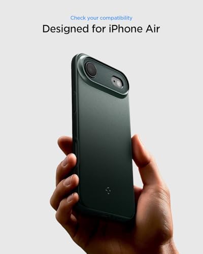 Air ile Uyumlu ince MagSafe Kılıf Thin Fit Hava Kanalı Teknolojisi™ Askeri Sınıf Koruma MagFit Abyss Green Kapak - ACS09917