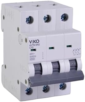 4VTB-3C10 Otomatik Sigorta 4,5kA C Tipi 3 Kutup 10A