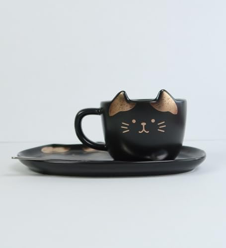 Kedi Temalı Seramik Kahve Seti BM-2360