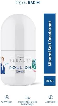 Beeauty Erkek Mineral Salt Deodorant Roll - On