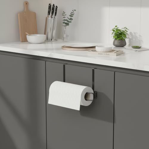 Havluluk Peçetelik Askısı Banyo Mutfak Düzenleyicisi Kağıt Rulo Havlu Askılığı Pratik Siyah Rulo