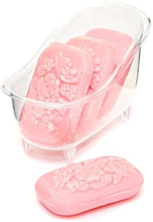 Dekoratif Küvetli Pembe Sabun Banyo Seti