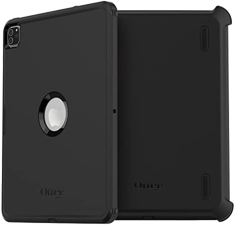 iPad Pro 12.9" (3. nesil 2018/4. nesil 2020/ 5. nesil 2021/6. nesil 2022) Defender Kılıf, Entegre Ekran Koruyuculu Ultra Sağlam Kılıf, Askeri Standartlara Göre 2 Kez Test Edilmiştir, Siyah