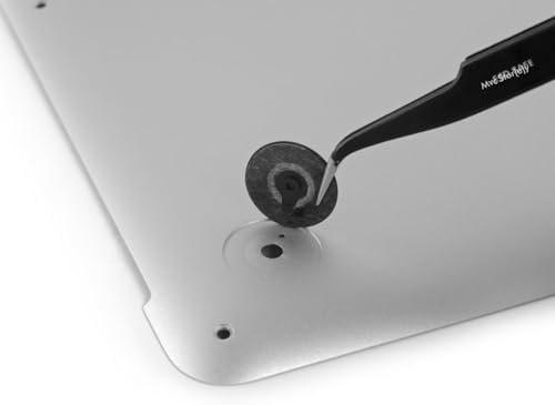 MacBook Pro A1425 A1502 A1398 uyumlu alt kapak rubber feet 4 adet kauçuk ayak seti kaydırmaz yüzey kolay montaj titreşim önleyici uzun ömürlü yedek parçaSiyah