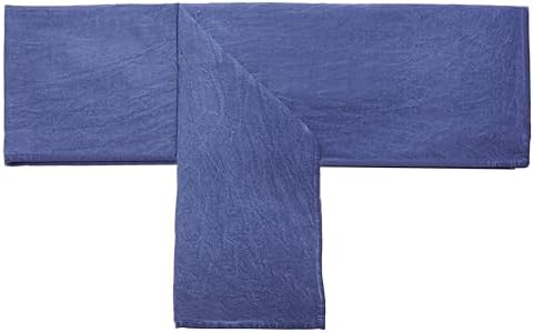Taşlanmış Indigo Denim Pamuk Runner