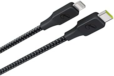 by - Kablo USB-C Lightning,Siyah,1.5m