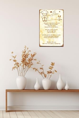 Kuşe Kağıt Duvar Posteri Küçük Prens Retro Vintage Drtr0044