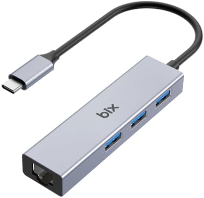 BXC06HB Type-C'den 3 Bağlantı Noktalı Gigabit Ethernet USB 3.2 Hub