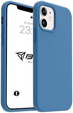 iPhone Kılıf İnce Sıvı Silikon 3 Katmanlı Tam Kaplamalı Yumuşak Jel Kauçuk Kılıf Kapak (Mat Lacivert, iPhone 11)