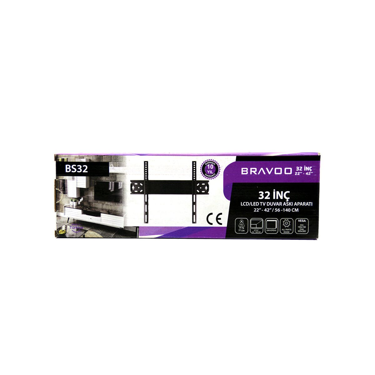 32 INC - 22 INC - 44 INC LCD LED SABİT TV ASKI APARATI 56X140CM BS-32 (5643)