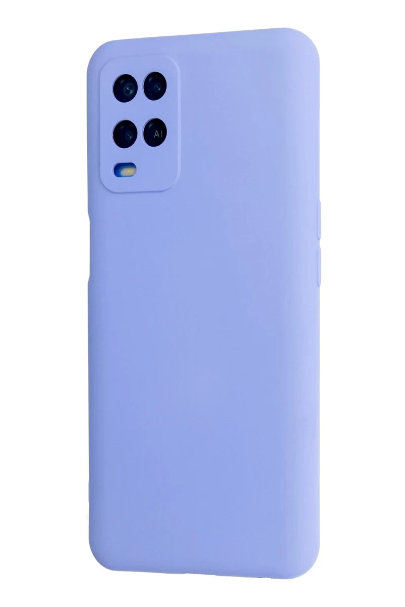 Oppo A54 4G Kılıf Nano içi Kadife Silikon - Lila
