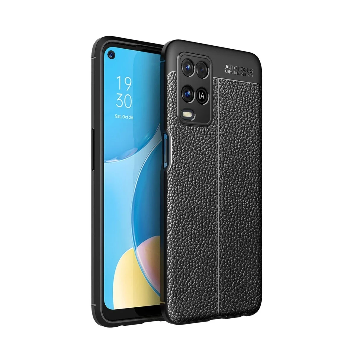 Oppo A54 4G Kılıf Auto Focus Kapak - Siyah