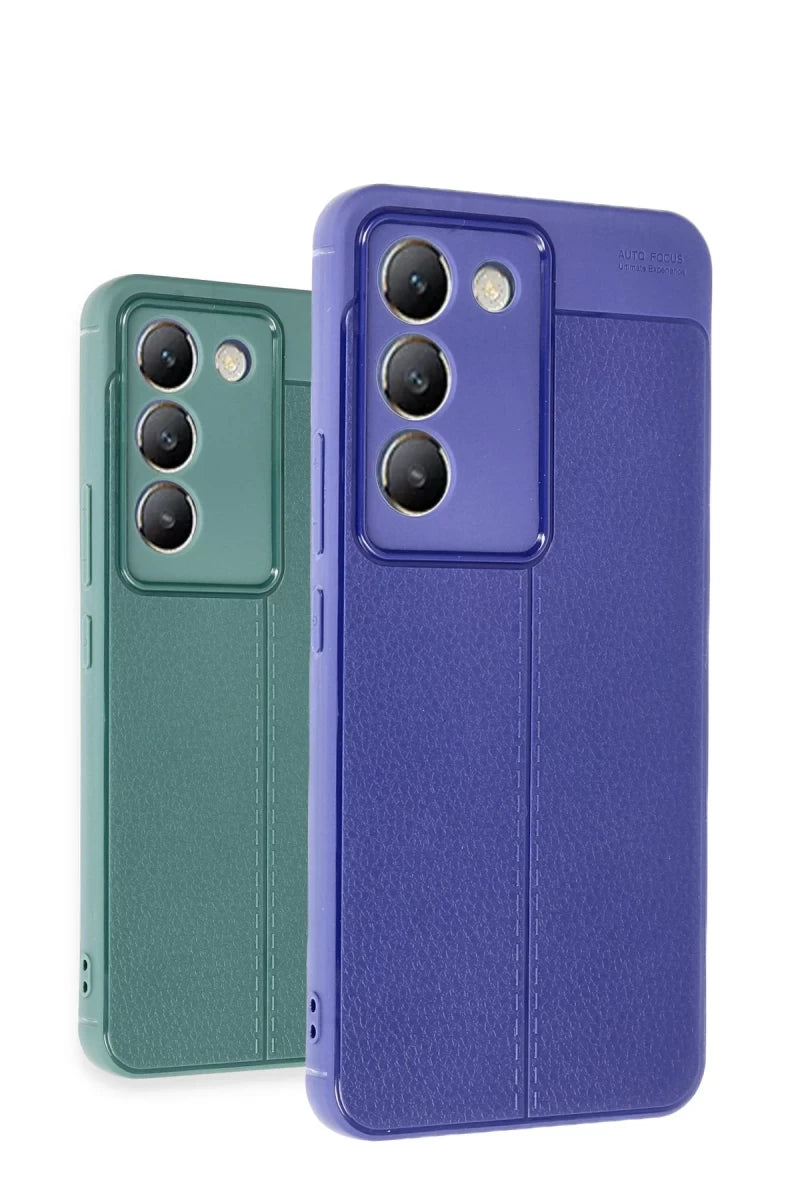 Vivo V30 Lite 4G Kılıf Auto Focus Kapak - Mavi