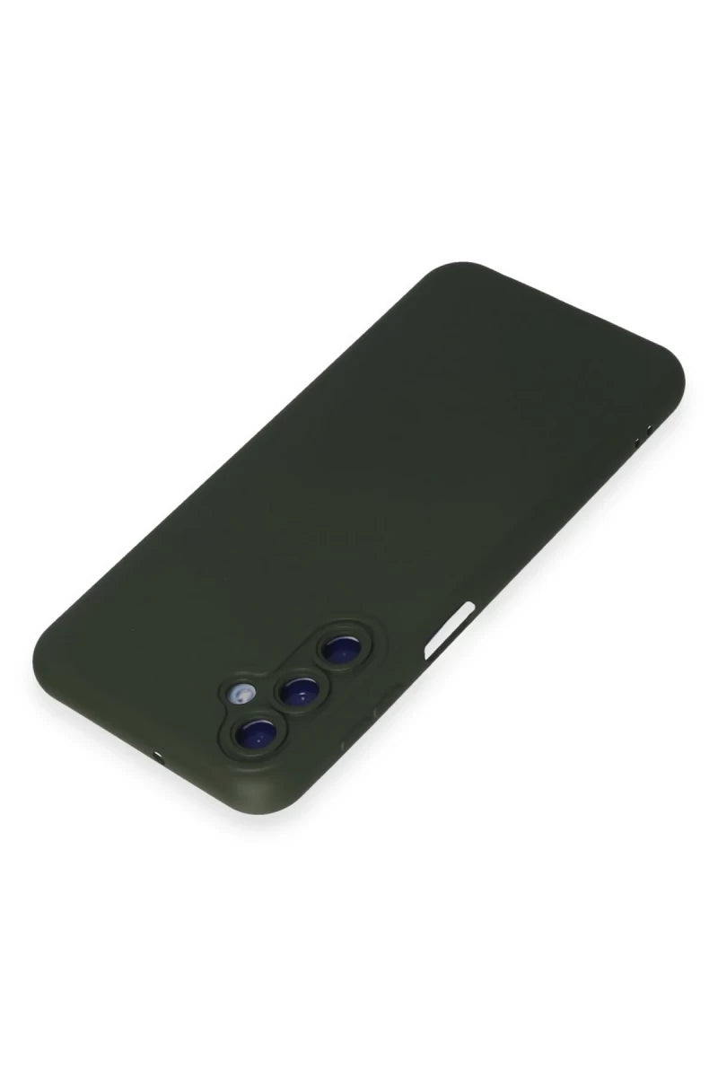 Samsung Galaxy M34 5G Kılıf Nano içi Kadife Silikon - Koyu Yeşil