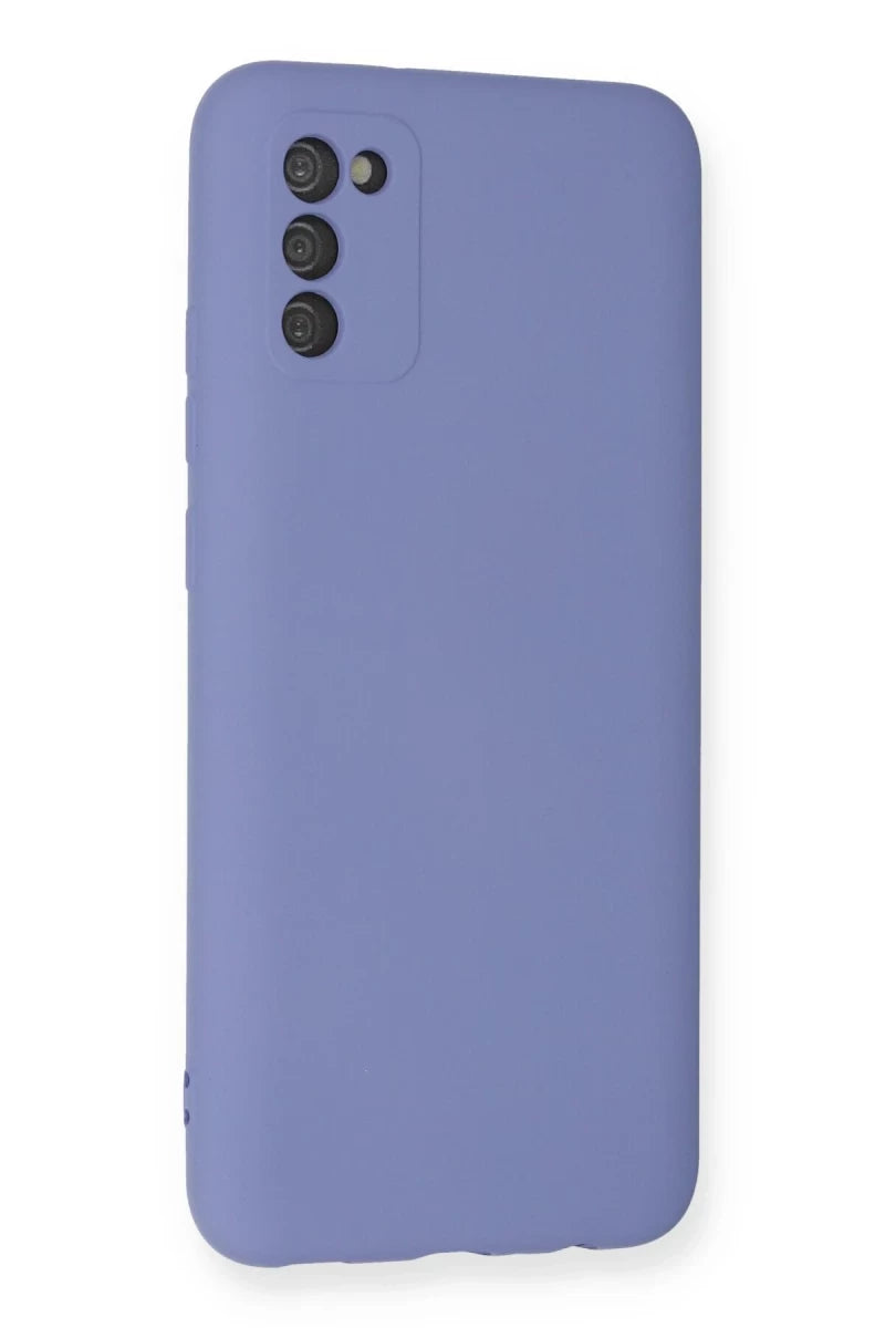 Samsung Galaxy A03S Kılıf Nano içi Kadife Silikon - Lila