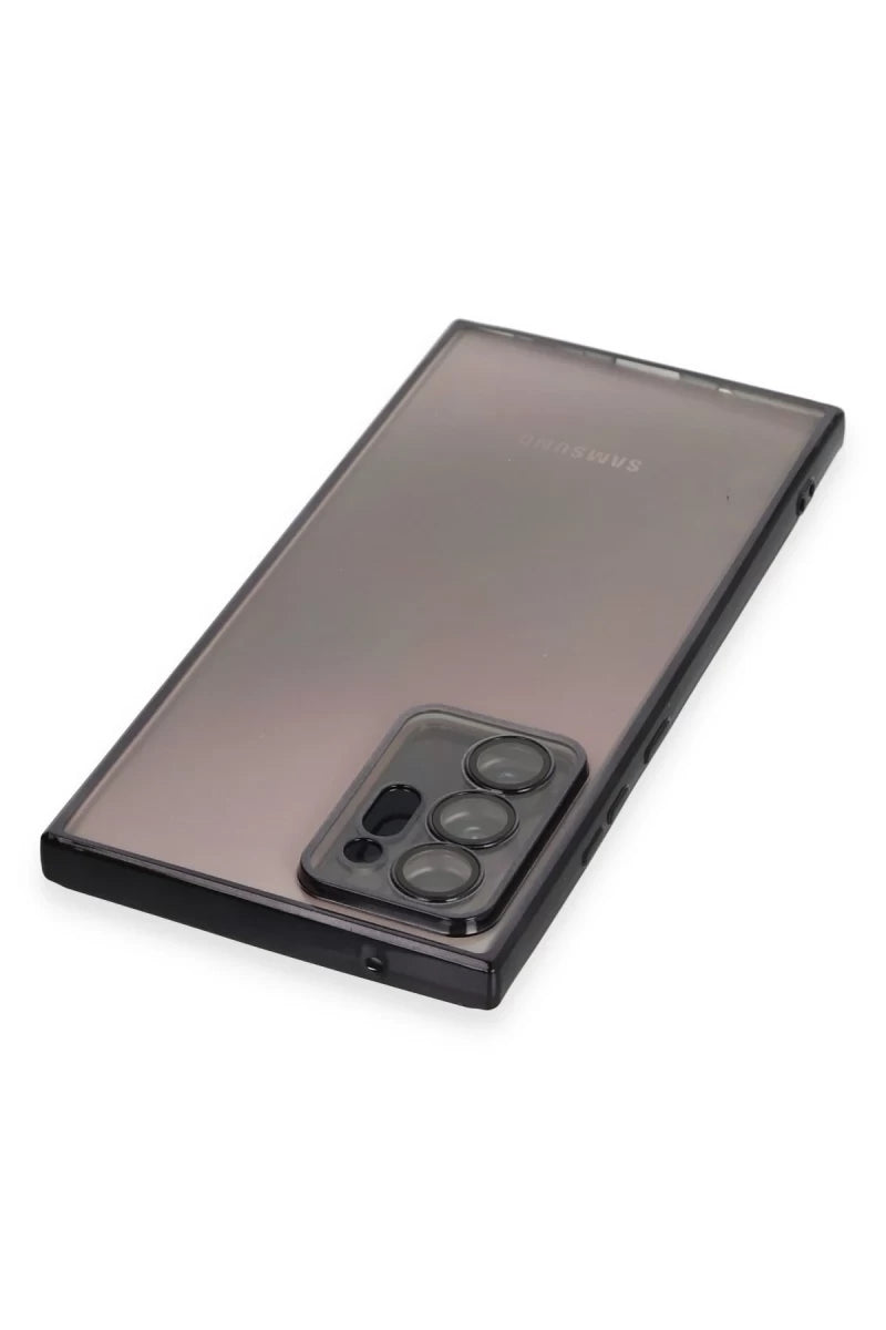 Samsung Galaxy Note 20 Ultra Kılıf Razer Lensli Silikon - Siyah