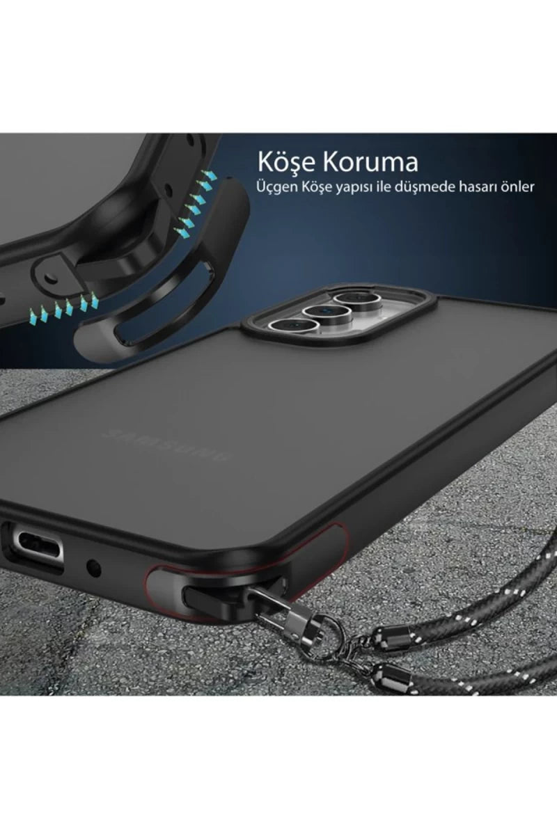 Samsung Galaxy A05S Kılıf Elegant Kapak - Derin Mor