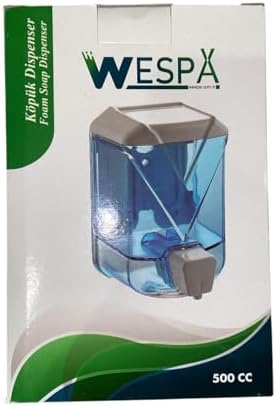 Şeffaf köpük Sabunluk, Duvara Monte Edilebilir, Mor ve Beyaz, 500ml