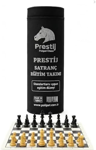 Prestij Rulo Satranç Takımı | Eğitim Satranç Seti Katlanabilir Biala Derisi Rulo | Plastik Taşlı | Taşıma Çantalı | Okul ve Turnuva Kullanımı İçin Uygun