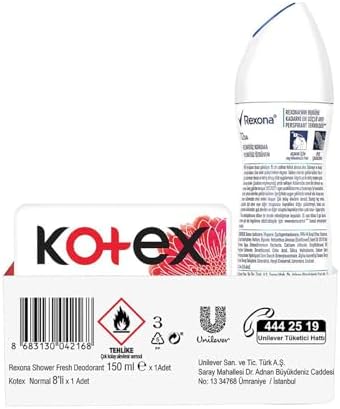 Shower Fresh Sprey Deodorant 150 ml + Kotex Ultra Normal Avantajlı Paket
