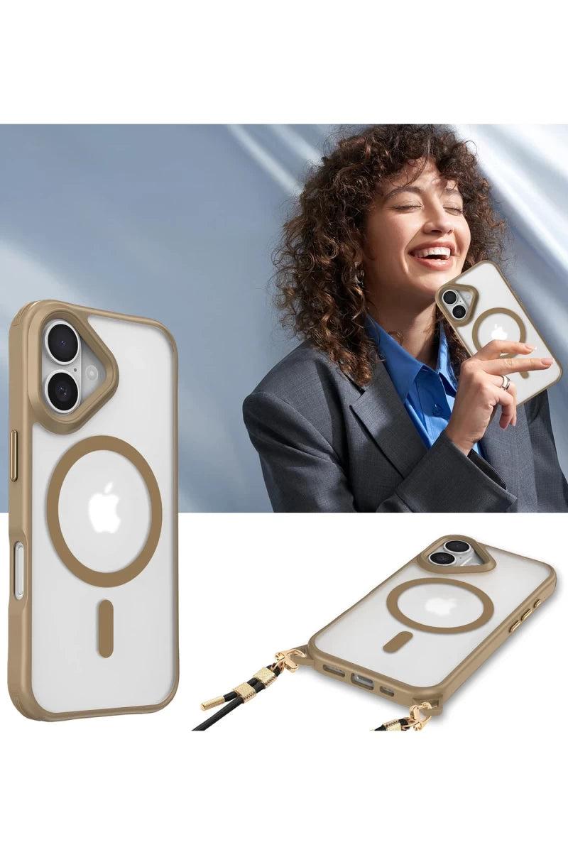 Apple iPhone 16 Kılıf Enka Magsafe Silikon Kılıf - Siyah
