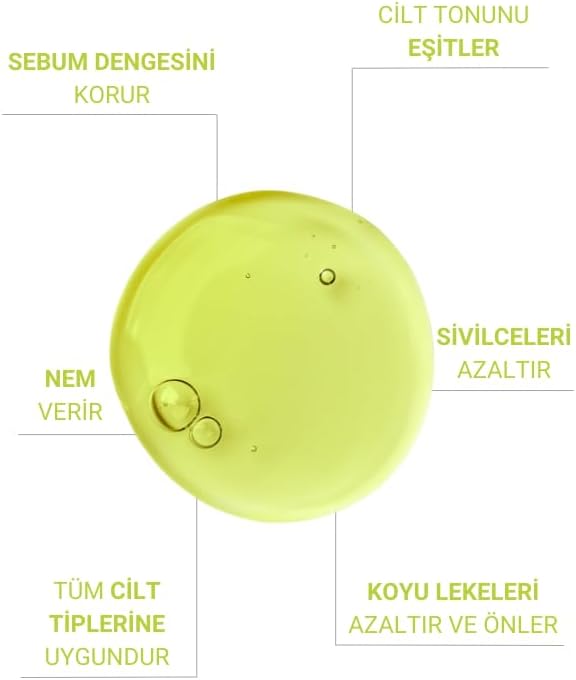 The Vivia Siyah Nokta, Sivilce ve Akne Karşıtı, Gözenek Sıklaştırıcı Cilt Serumu Pelargonium Niacinamide Hyaluronic Acid Panthenol 30 ml