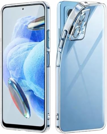 Xiaomi Redmi Note 12 Pro 5G ile Uyumlu Kılıf Şeffaf Silikon Kamera Korumalı 3D