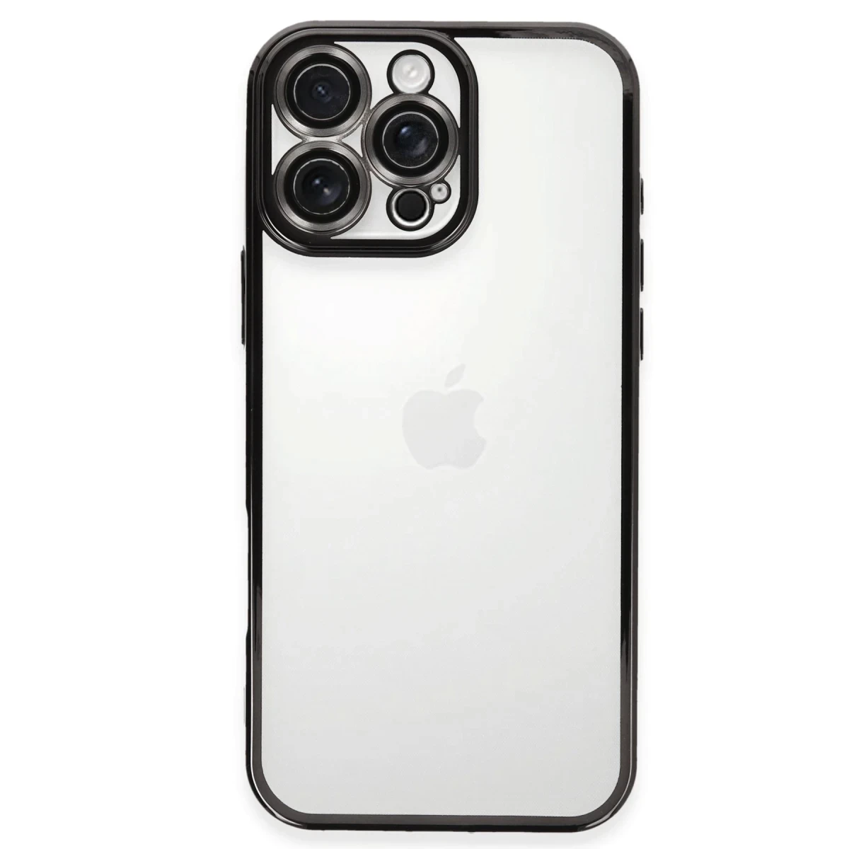 Apple iPhone 16 Pro Kılıf Razer Lensli Silikon - Siyah