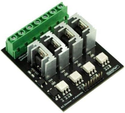 AC ışık dimeri modülü, 4 kanal, 3.3V/5V mantık, AC 50/60hz, 110V ~ 400V, 10A başına