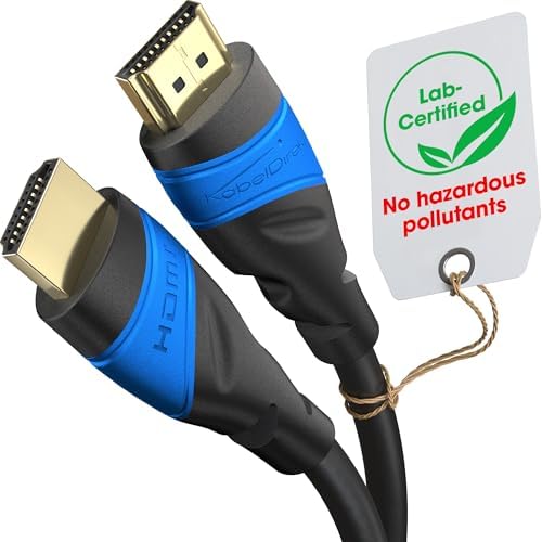 4K ve 8K HDMI Kablosu – 3,1m – 0,15-22,5m arasında mevcut – Her HDMI bağlantısı için (4K@120Hz & 8K@60Hz, Yüksek Hızlı Ethernet, TV, Blu-ray, PS5, Xbox, Switch – siyah)